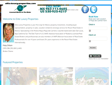 Tablet Screenshot of elite-luxury-properties.com